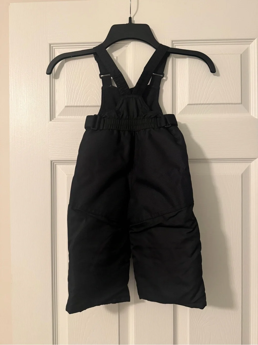 Cat & Jack Kids Toddlers Solid Black Snow Pants Bibs Size 12 Months